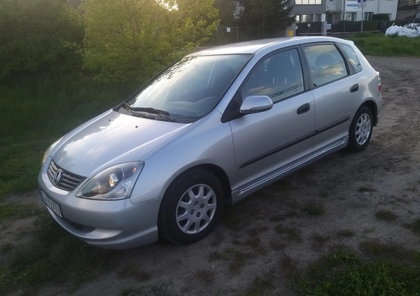 Honda Civic cena 7300 przebieg: 271000, rok produkcji 2004 z Sopot małe 631